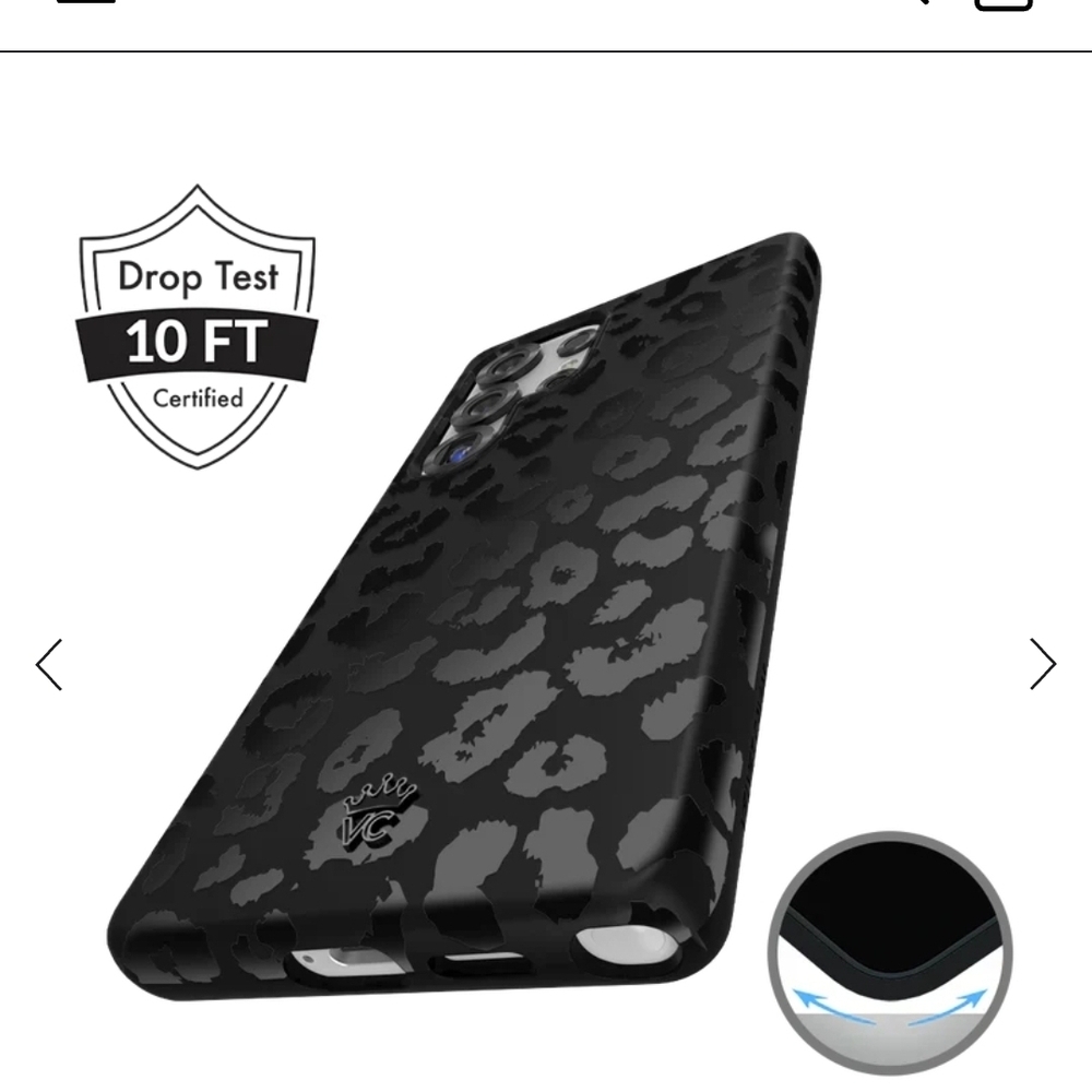 Velvet Caviar Black Leopard Print S25 Ultra Phone Case